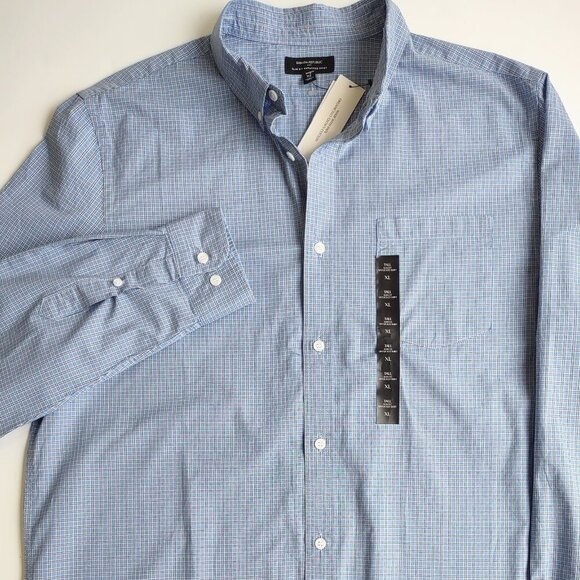 🆕 Banana Republic Slim Fit UnTucked Long Sleeve Men's Shirt  Size XL Tall - Picture 5 of 10